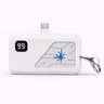 Mini Power Bank 5000mAh Τσέπης με Οθόνη LCD - Άσπρο