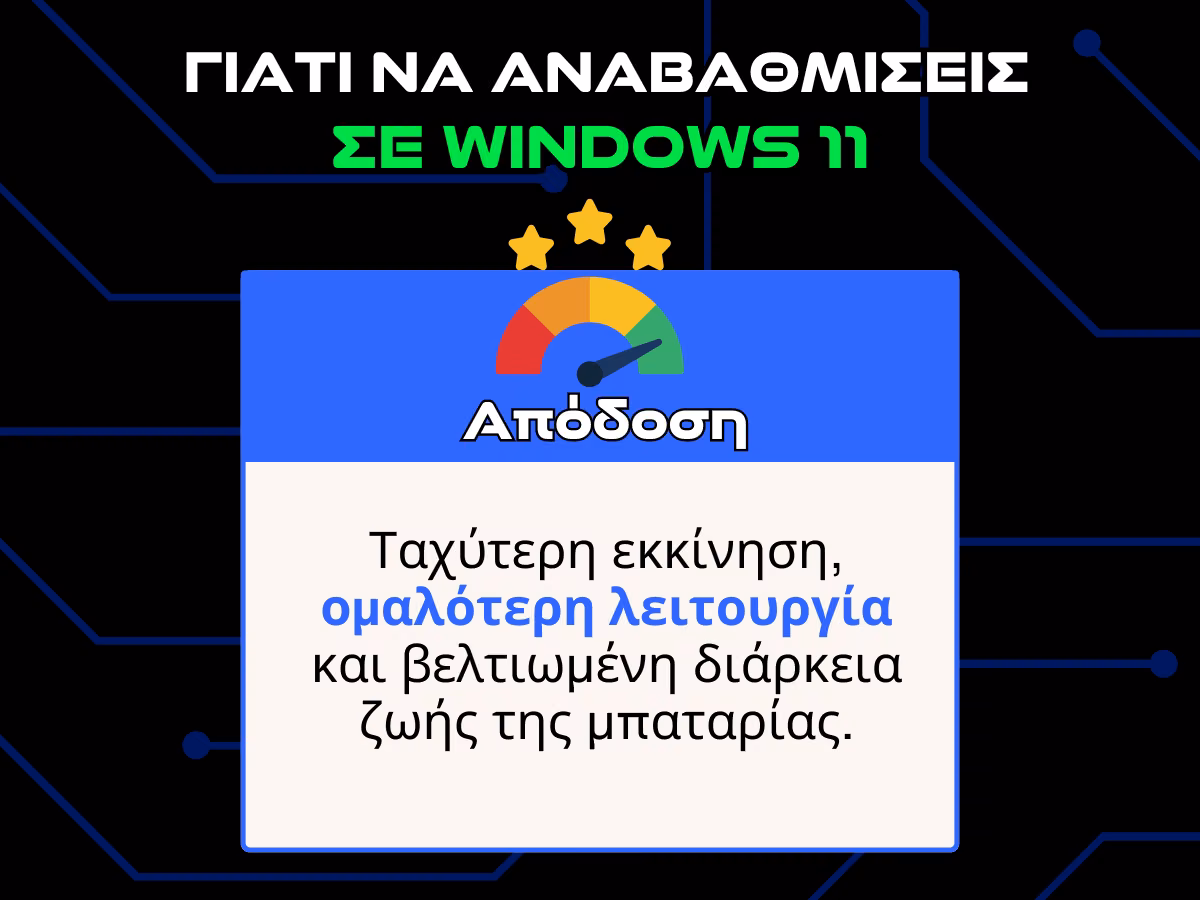 γιατι να αναβαθμισεις σε windows 11 - αποδοση