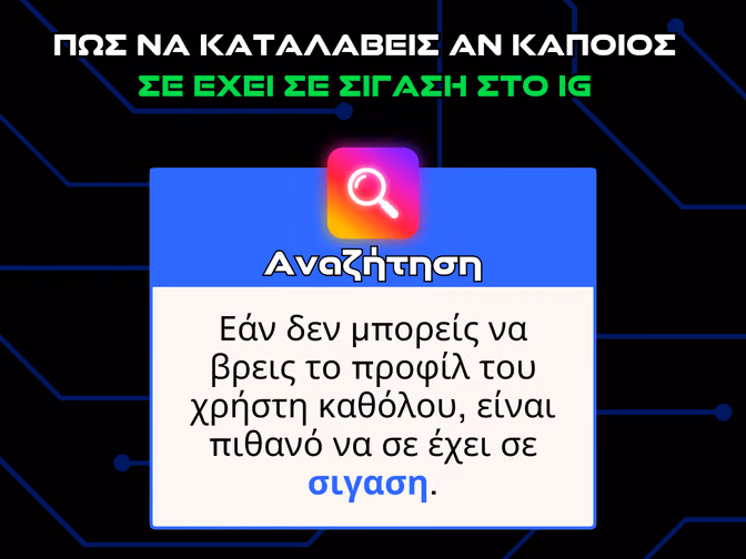 πωσ καταλαβαινω αν καποιοσ με εχει κανει σιγαση - αναζητηση infographic