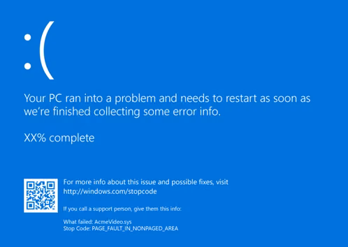 bsod screenshot