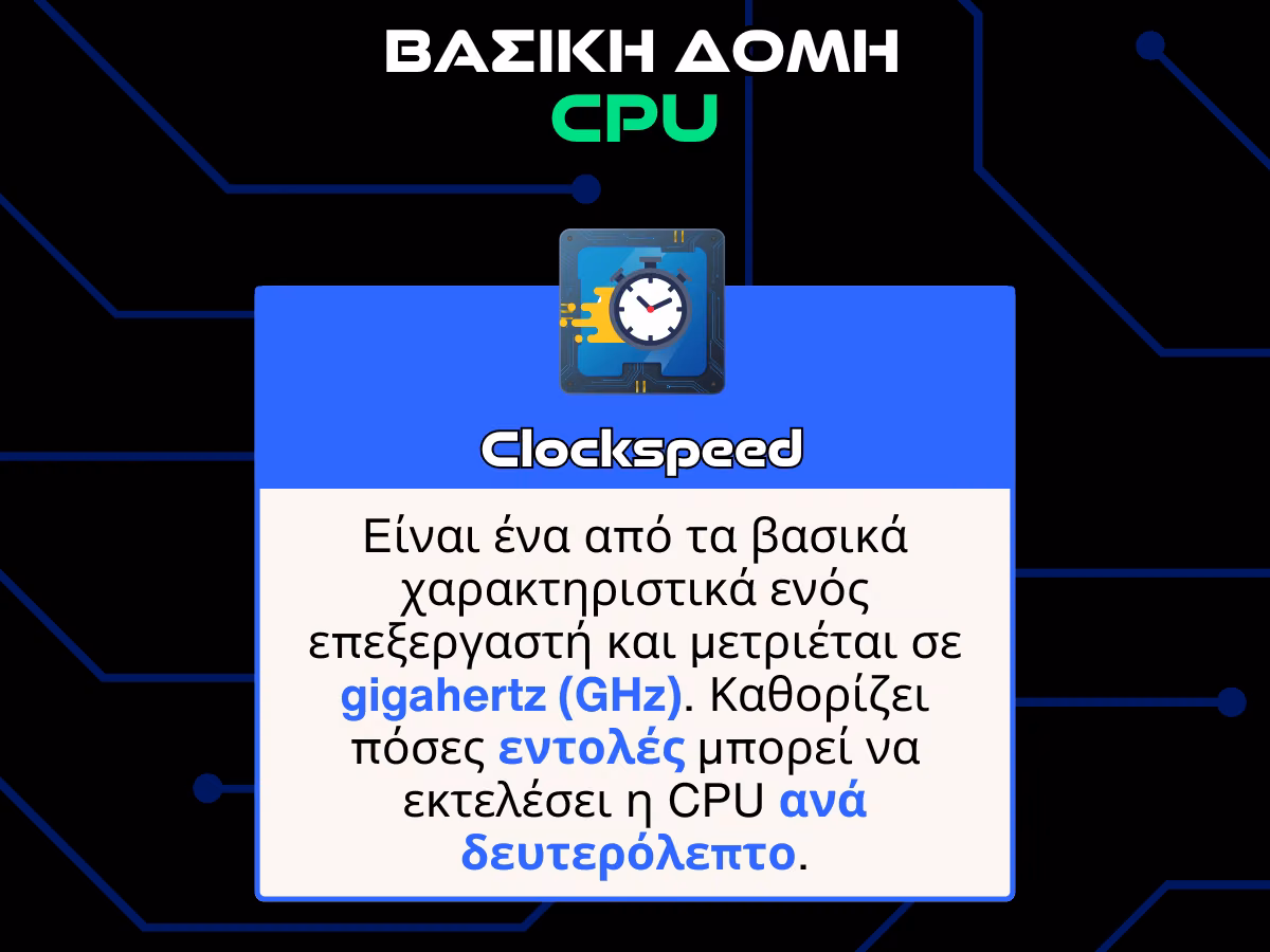 βασικη δομη cpu infographic - clockspeed