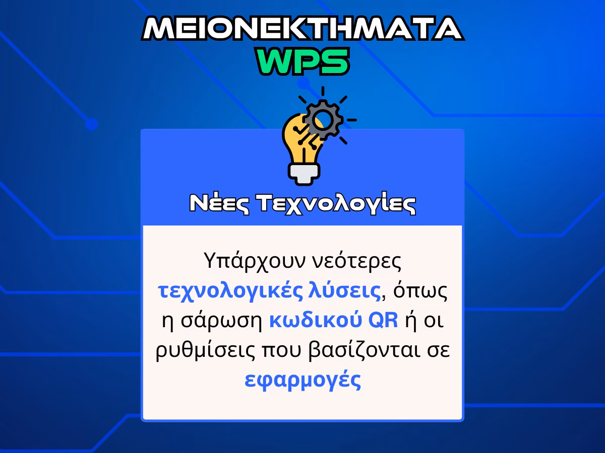 μειονεκτηματα wps νεες τεχνολογιες