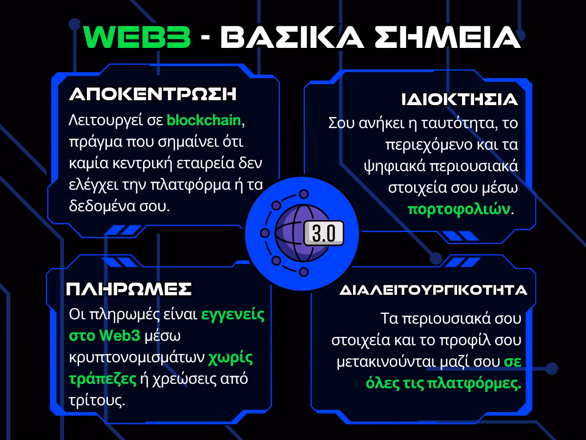 βασικά σημεία web3 - infographic