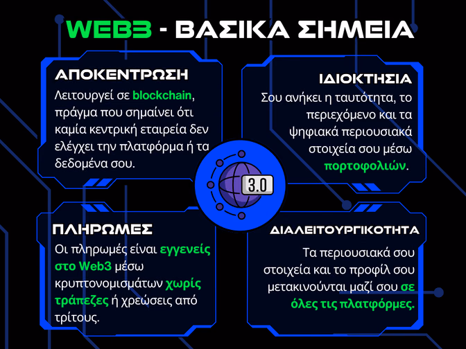 βασικά σημεία web3 - infographic